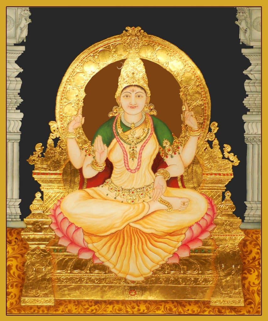 Madhurya - Goddess Bhuvaneswari Tanjore Painting