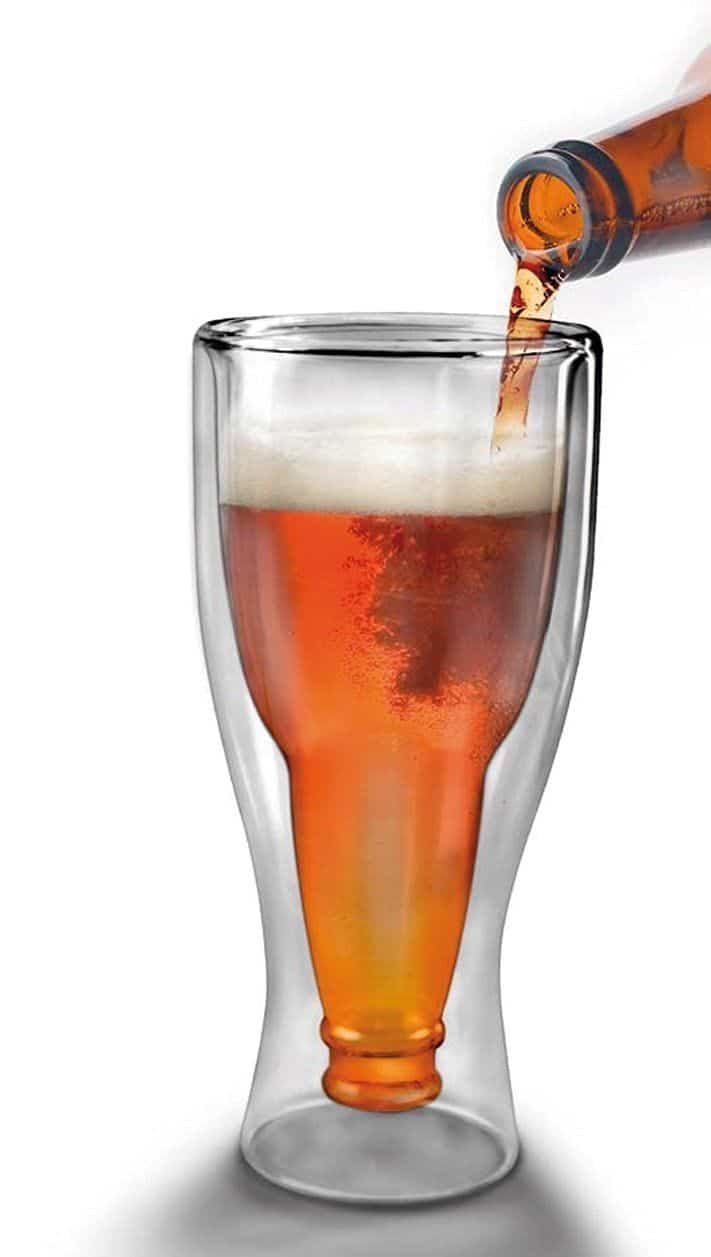 Hopside Down Double-Walled Beer Glass Cup - Easytar