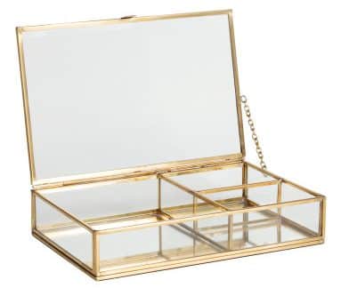 H&M - Clear Glass Jewelry Box
