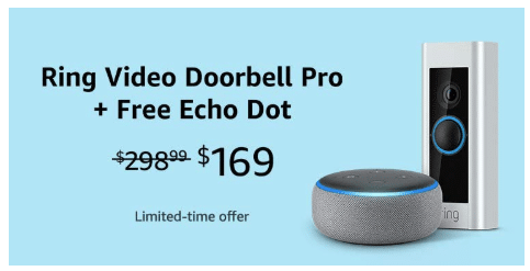 Ring Video Doorbell Pro with Echo Dot image